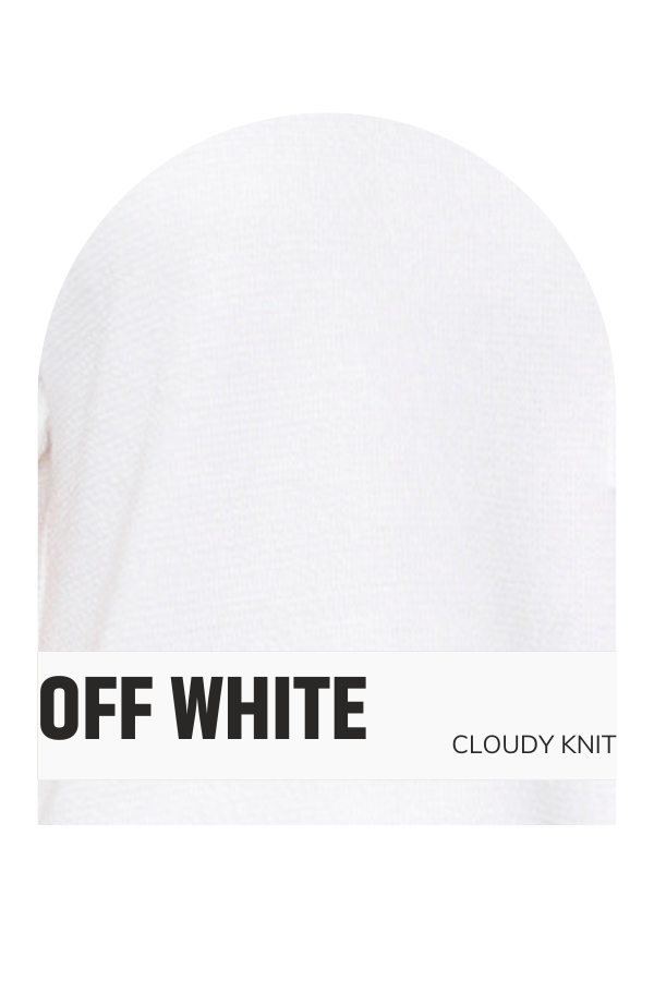 ROUND NECK CLOUDY KNIT 1/2 SLEEVE TOP