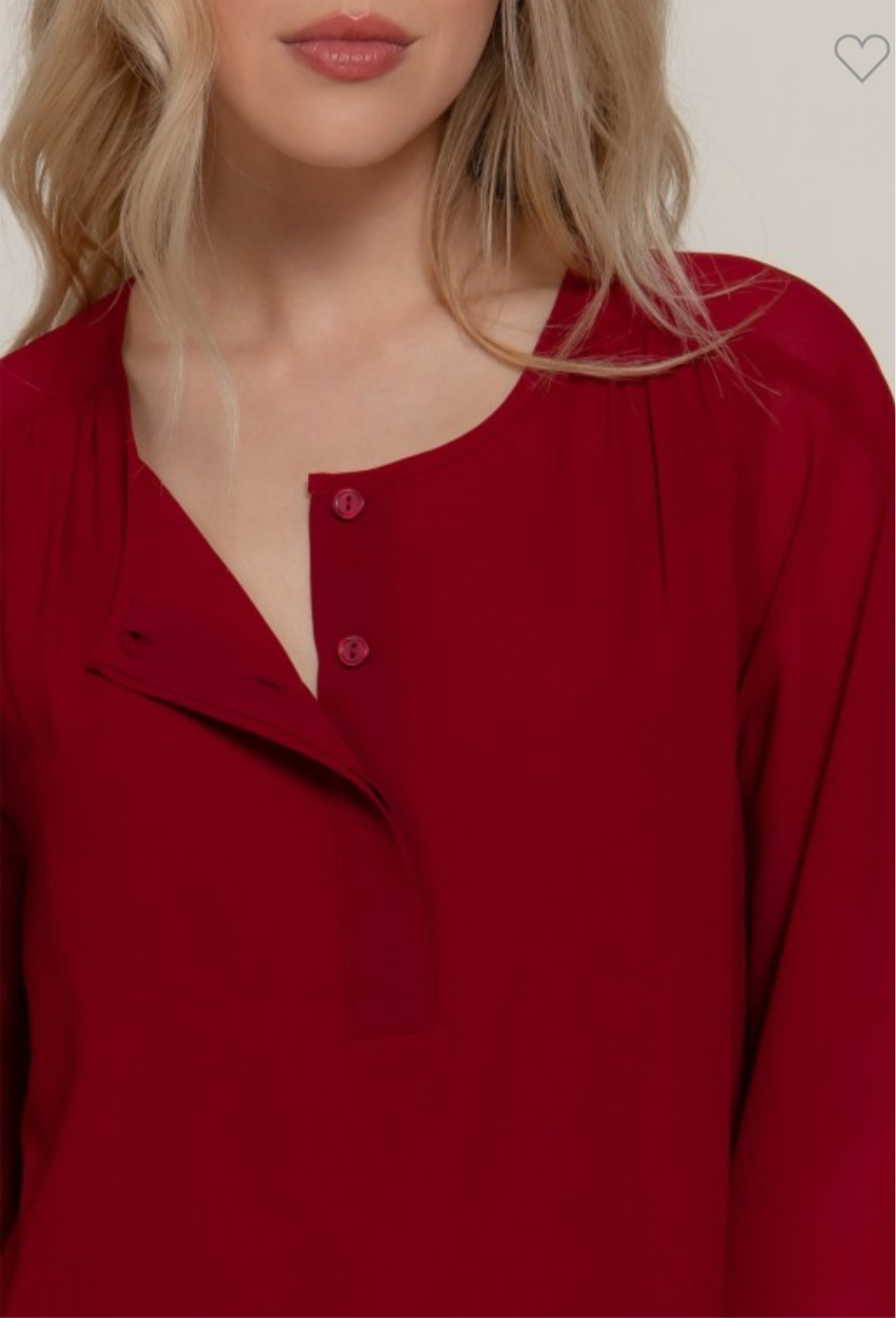 Chiffon Blouse Long Sleeve Ruby