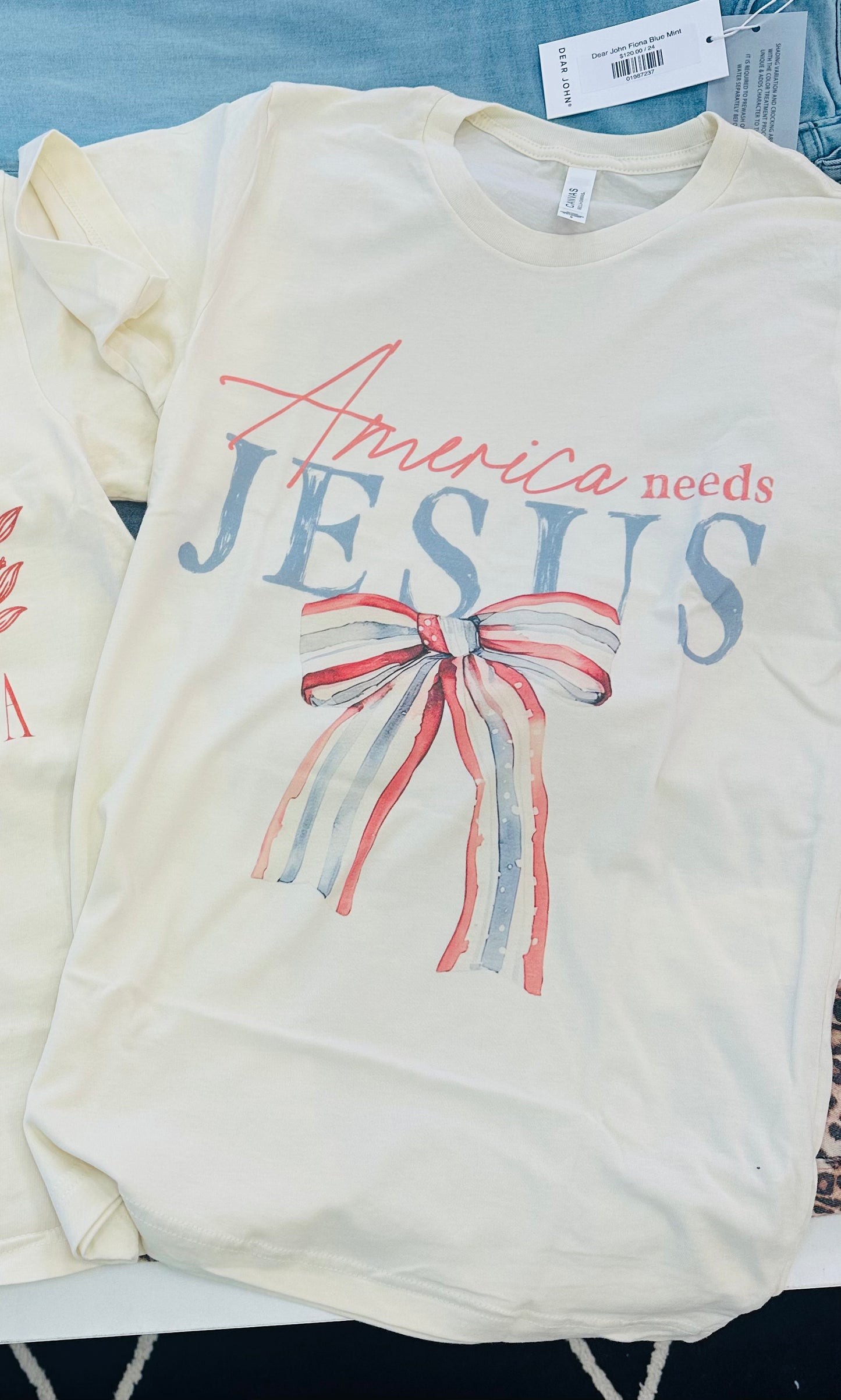 America Needs Jesus Tee