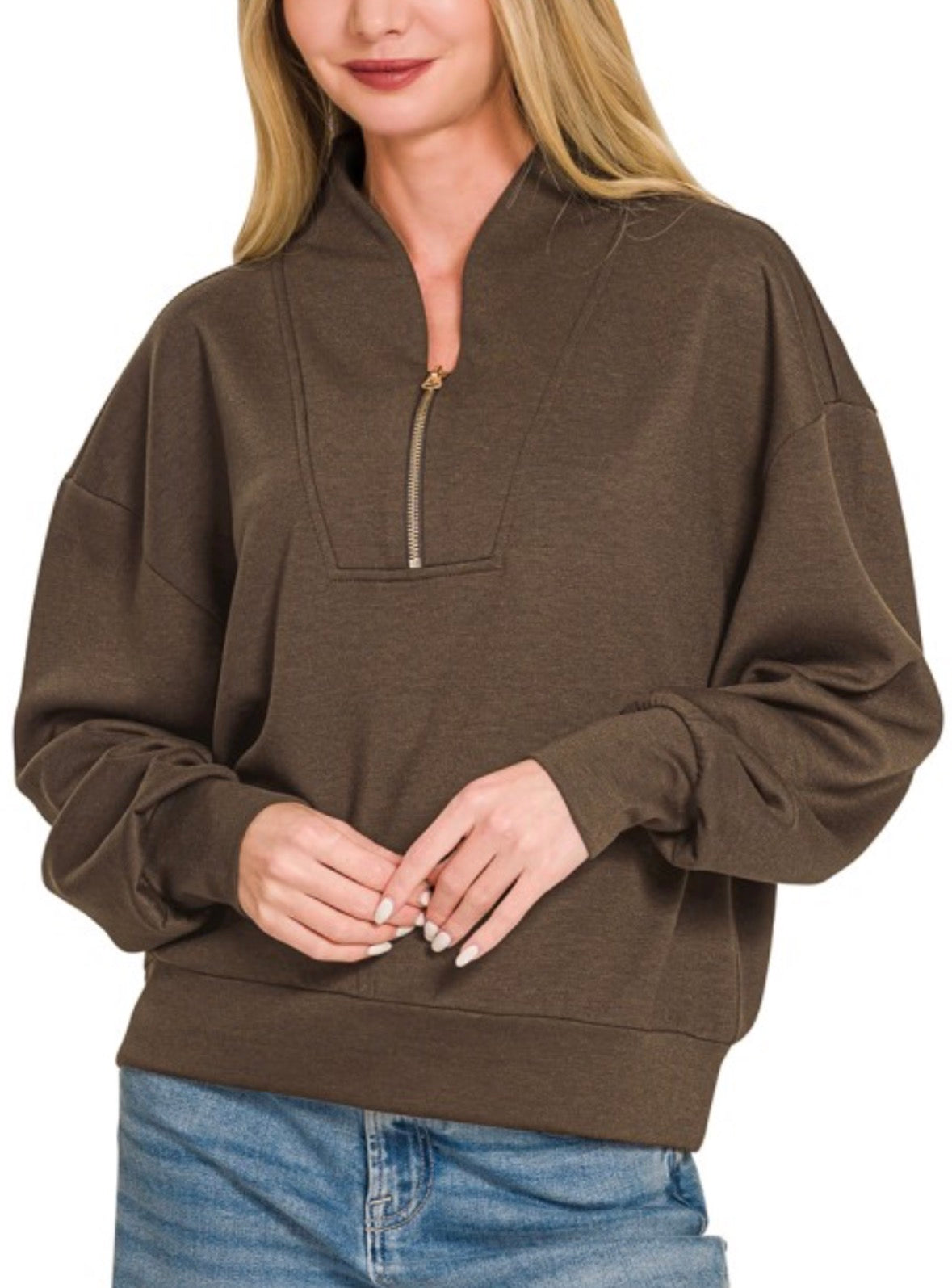 Scuba 1/2 Zip Pullover Espresso