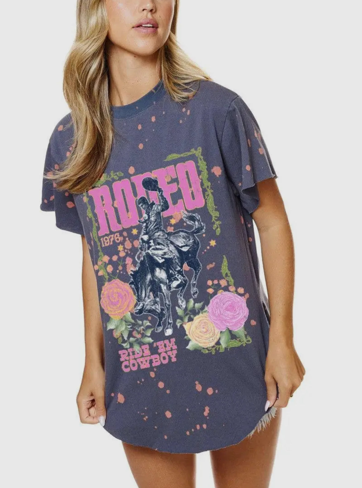 Rodeo Bleached Round Cut Tee