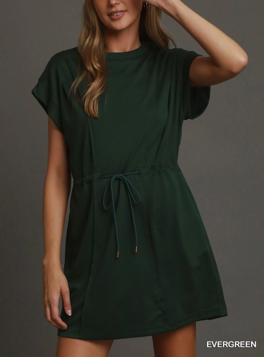 Luxe knit Short Sleeve Mini Dress