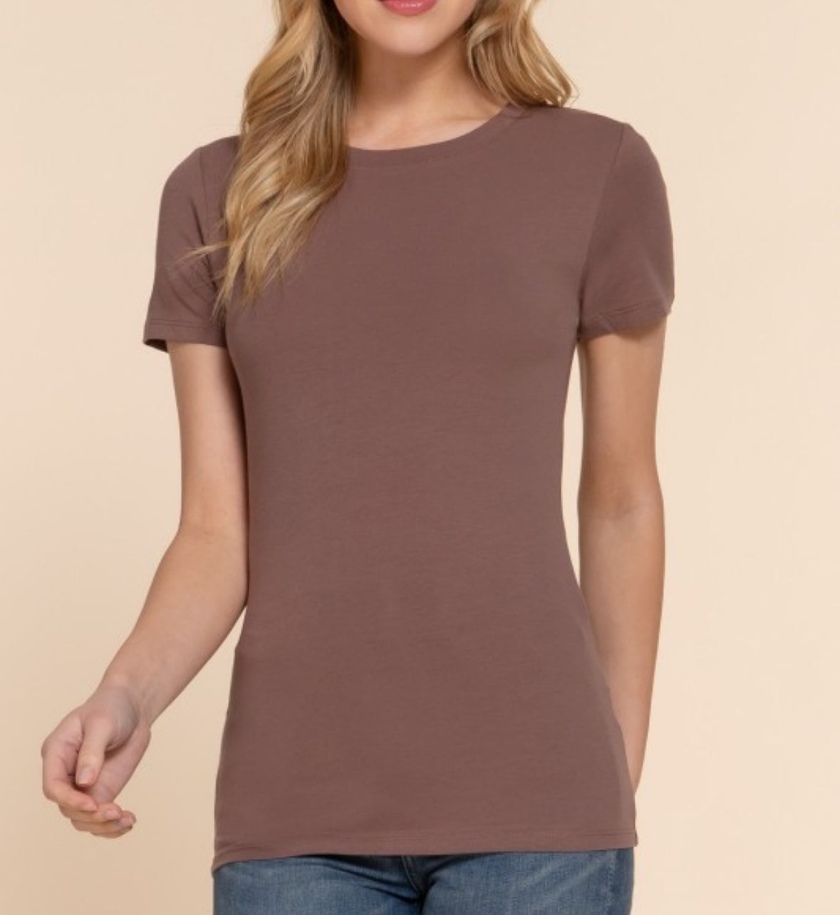Basic Jersey Tee Mocha