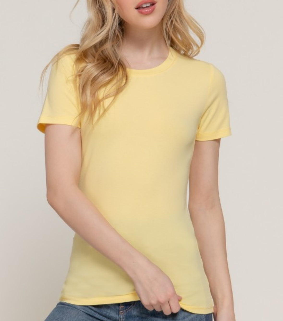 Basic Jersey Tee Yellow