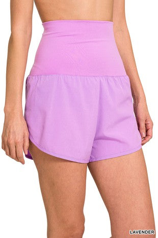 Fold over Athletic Shorts w/lining