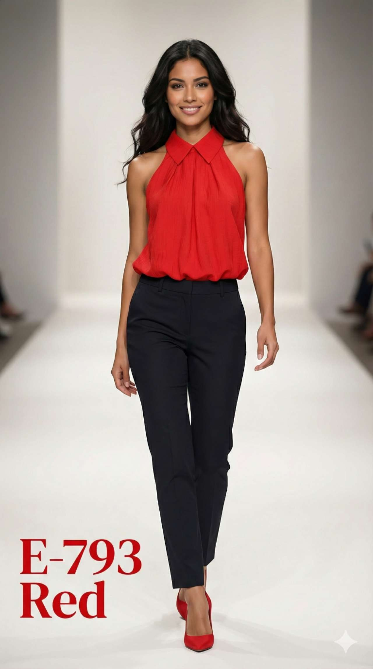 Collard Halter Red Top