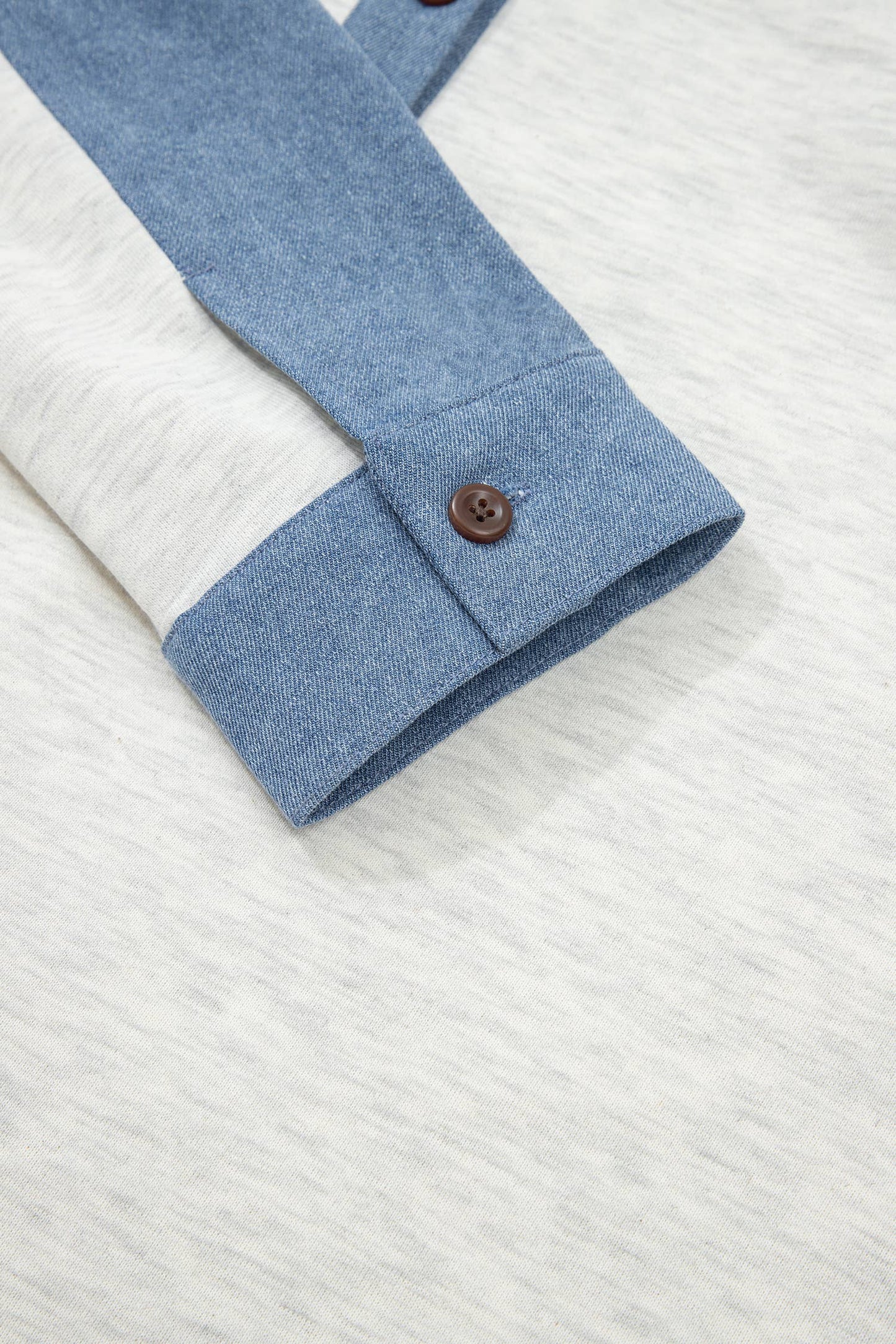 Colorblock Patchwork Polo Collar Long Sleeve Top | S-XL
