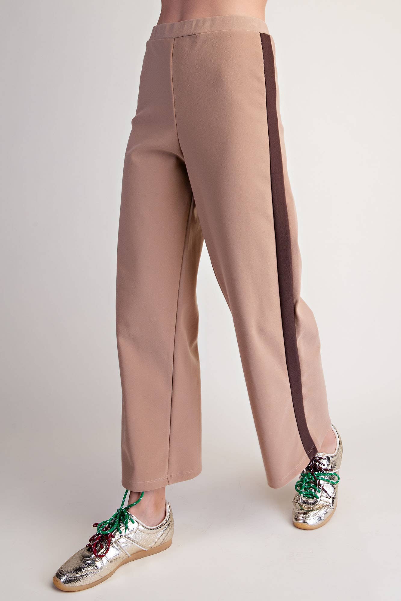 Everyday Pull-On Contrast Pants