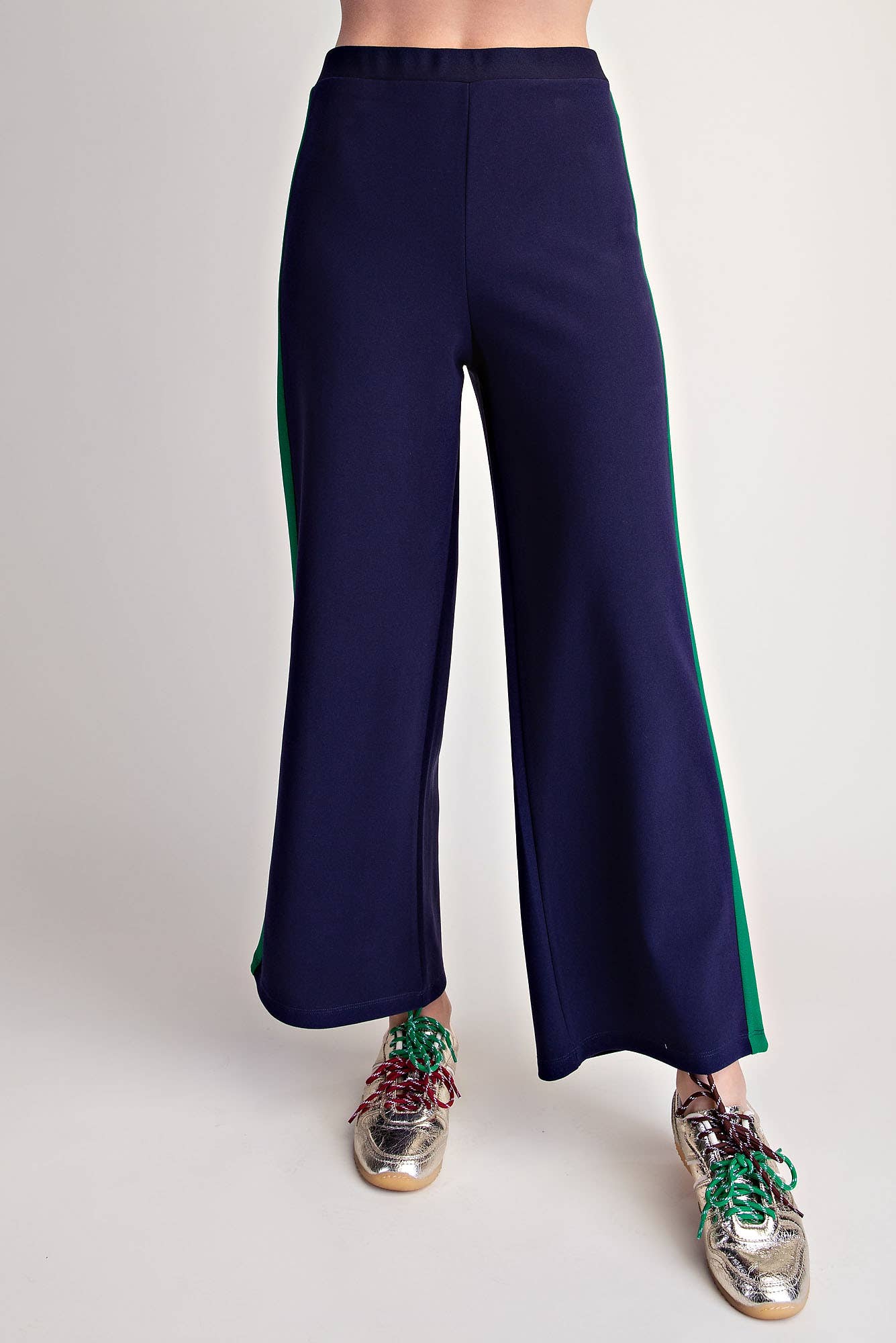 Everyday Pull-On Contrast Pants