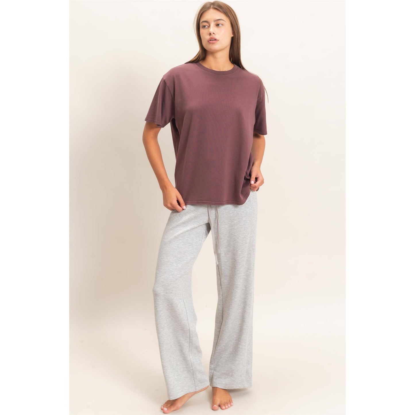 Crew Neck Pigment Dye T-Shirt