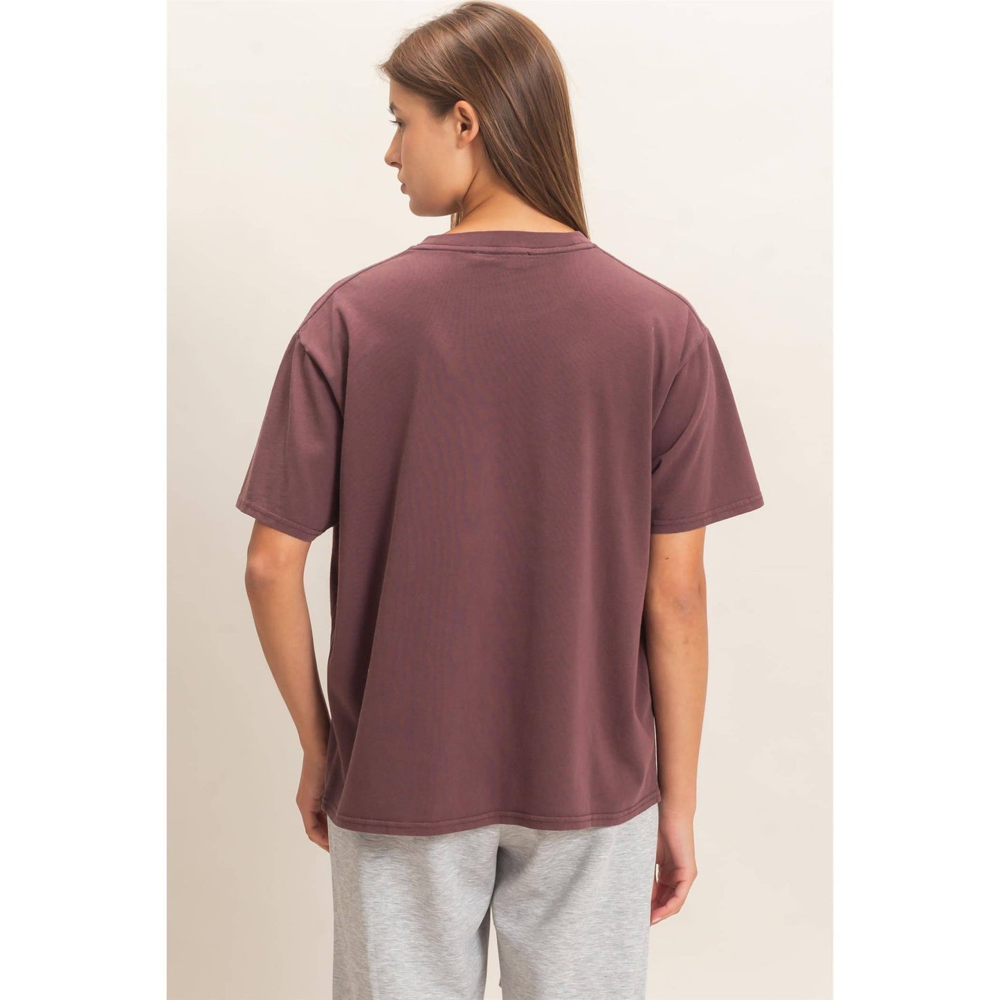Crew Neck Pigment Dye T-Shirt