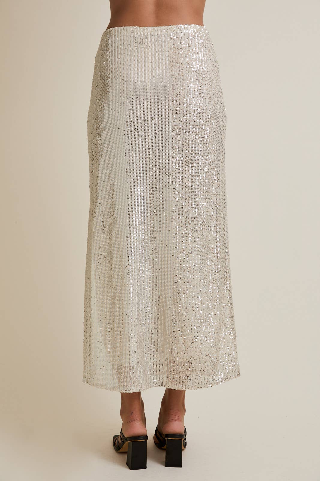 SEQUINS MAXI SKIRT