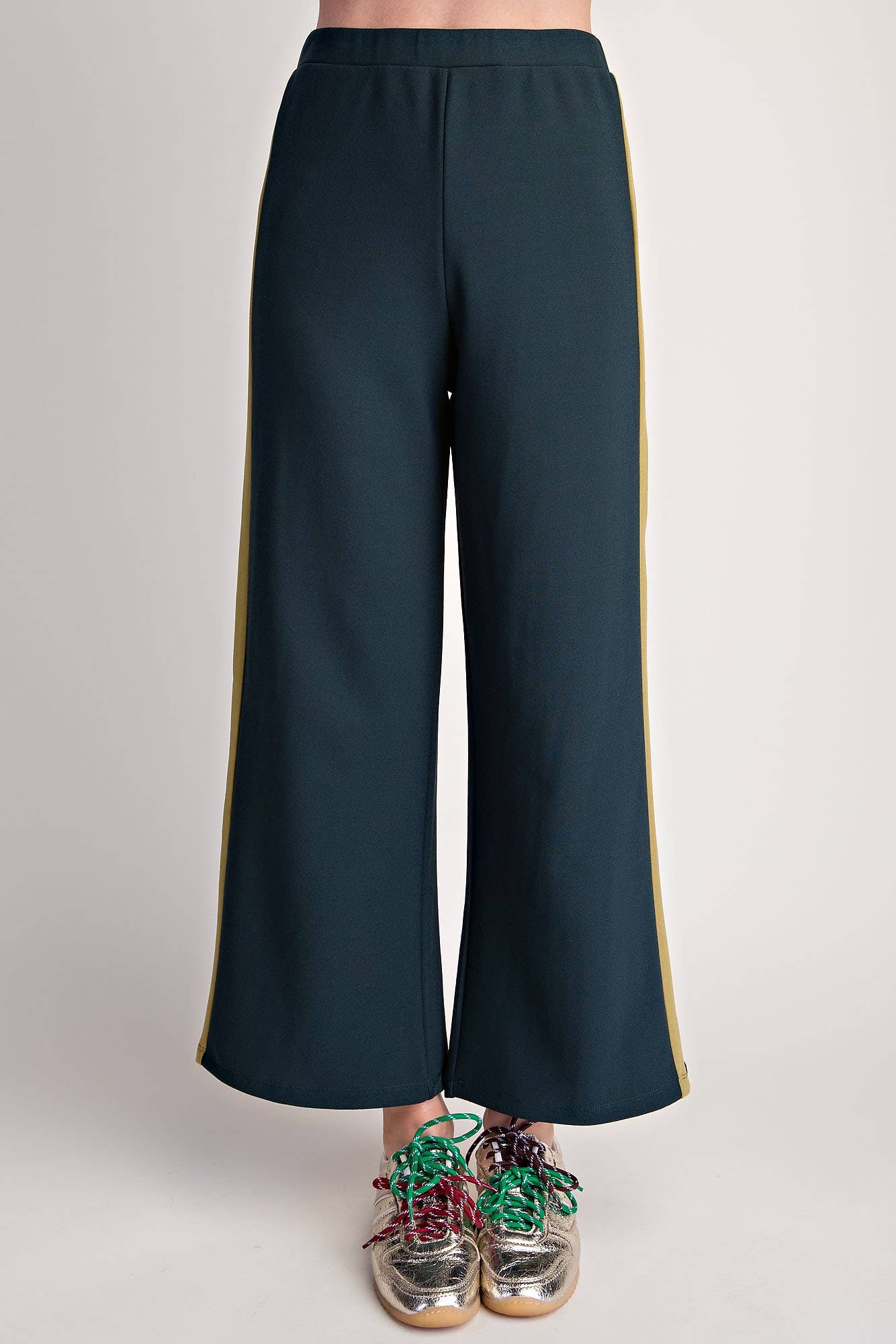 Everyday Pull-On Contrast Pants