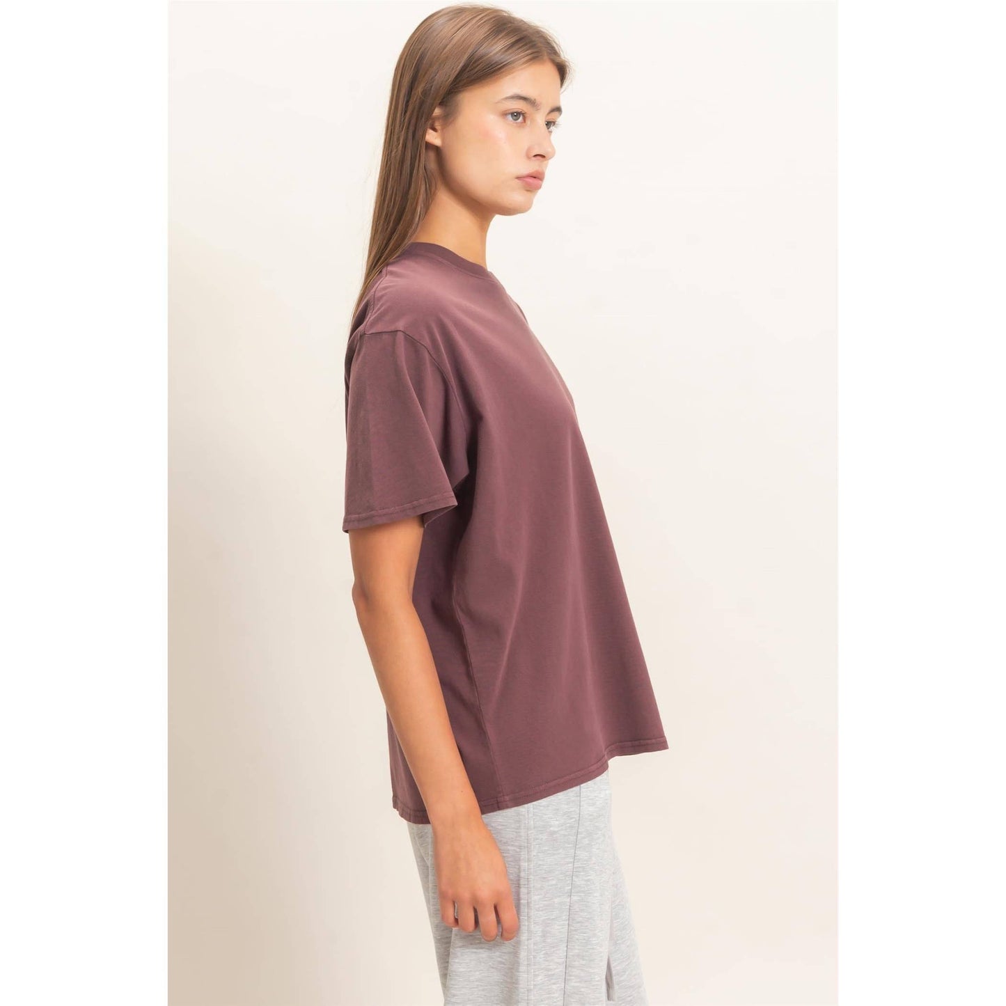 Crew Neck Pigment Dye T-Shirt
