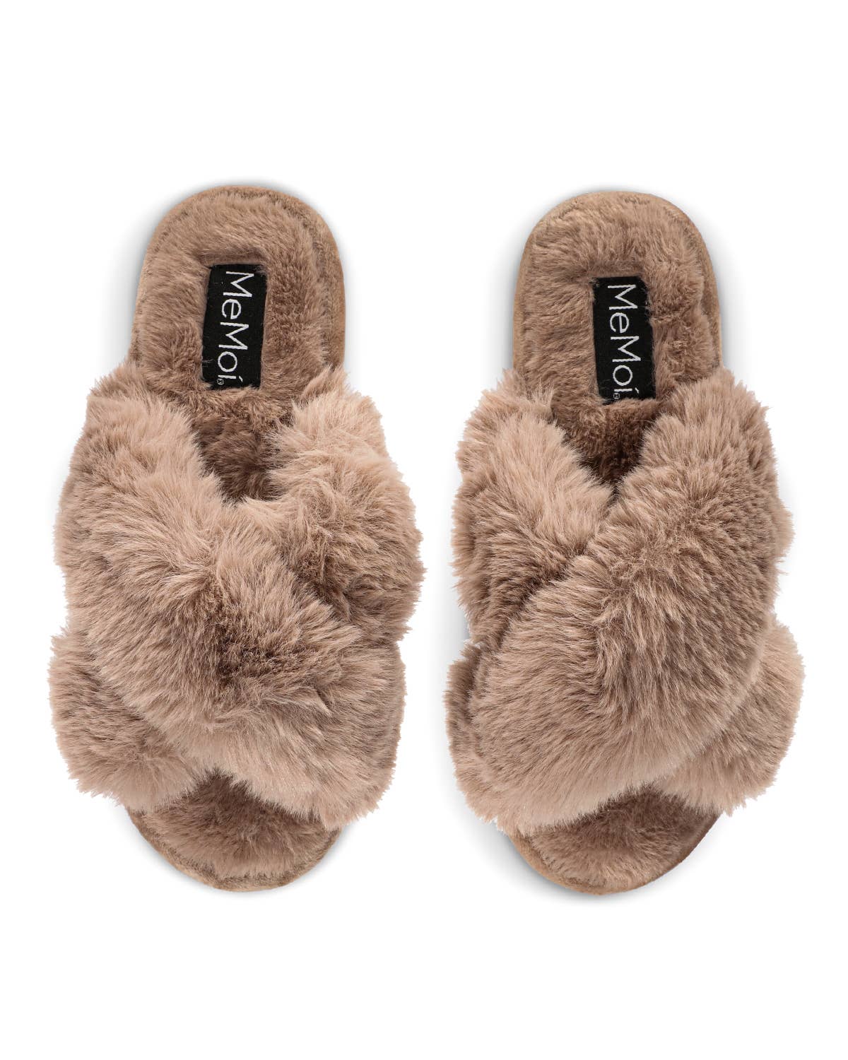 Beverly Faux Fur Open Toe Plush Slipper