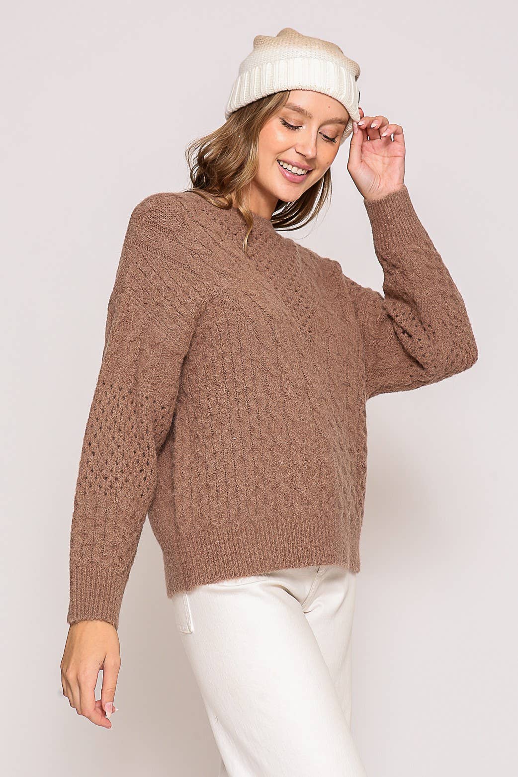 Fall Cozy Cable Knit Sweater
