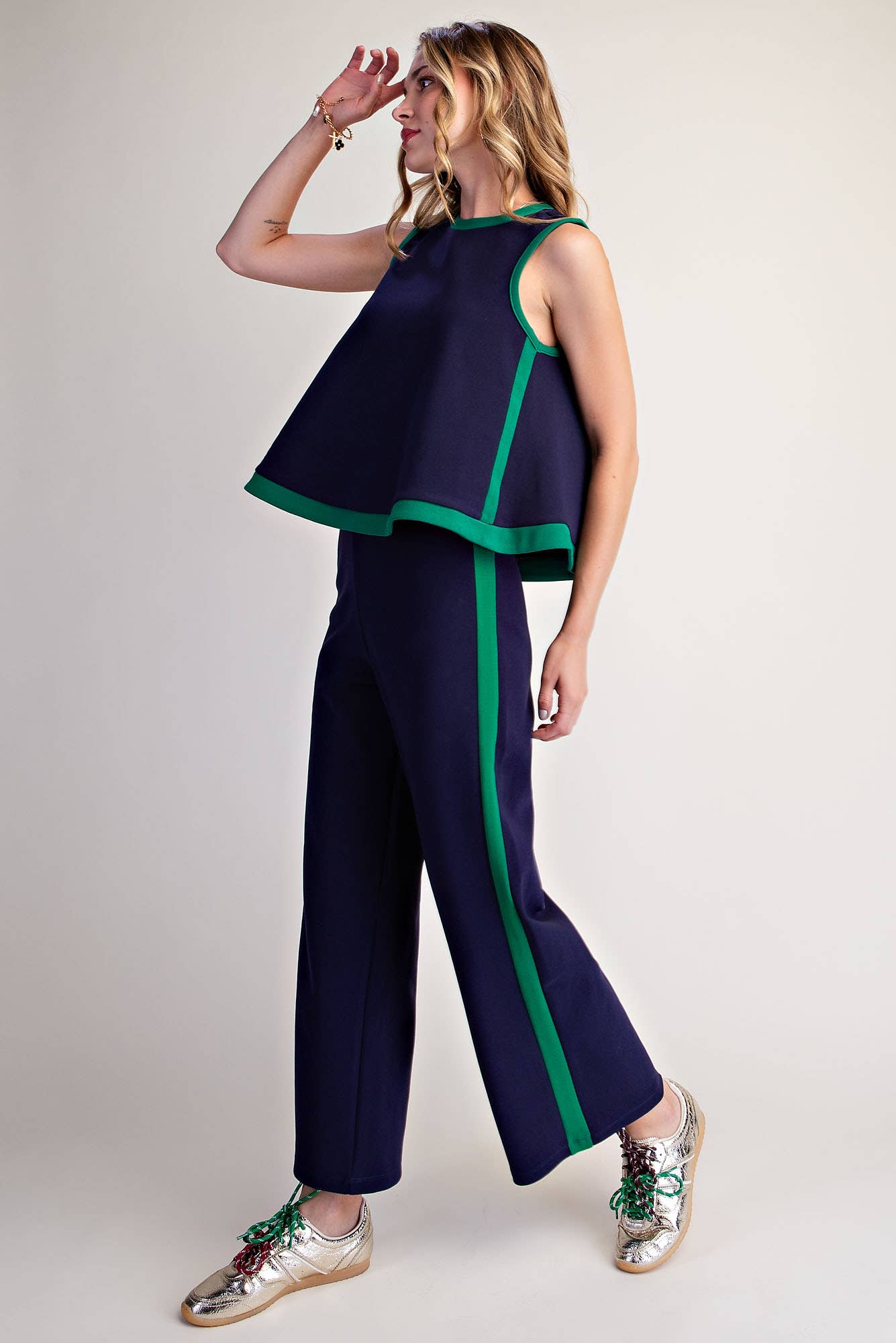 Everyday Pull-On Contrast Pants