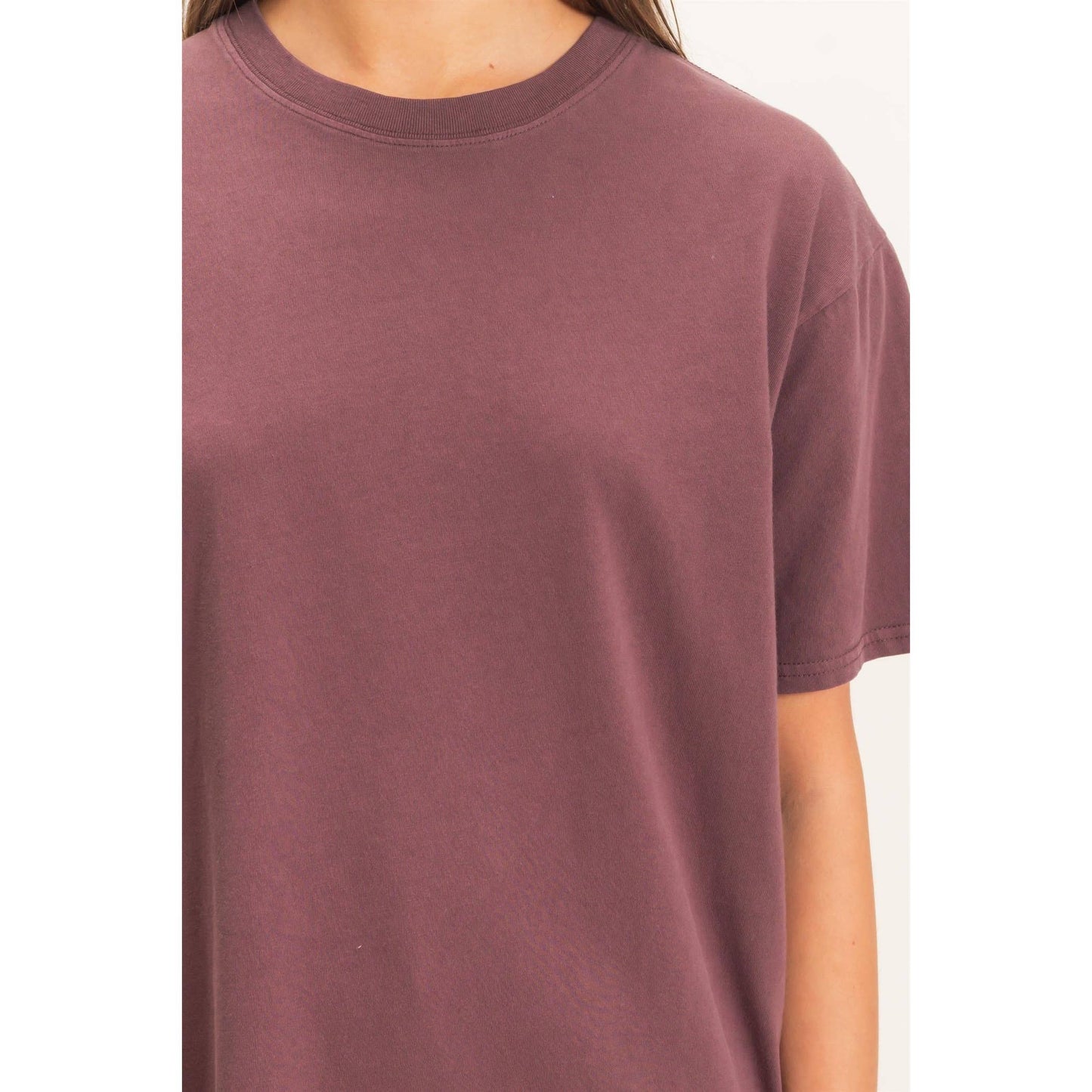 Crew Neck Pigment Dye T-Shirt