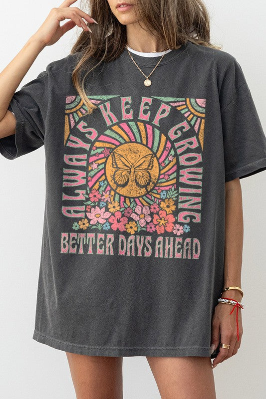 Always Keep Growing Comfort Color Graphic Tee