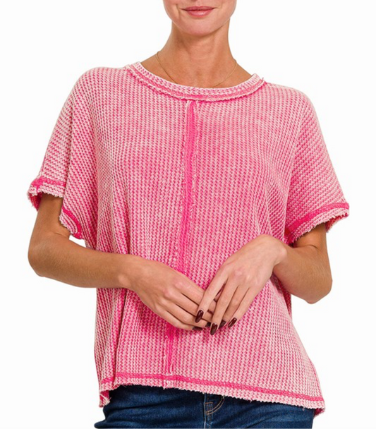 Mineral Baby Waffle Knit Top