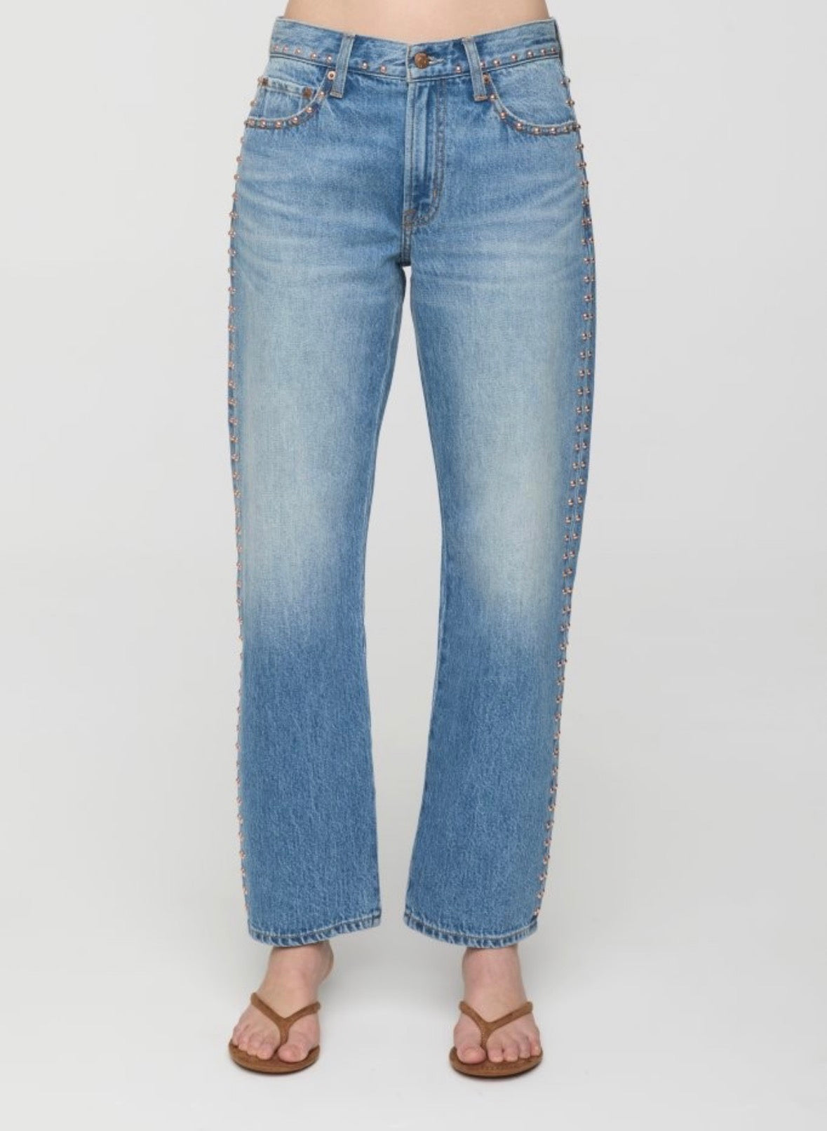 Lexi Gold Studded Denim