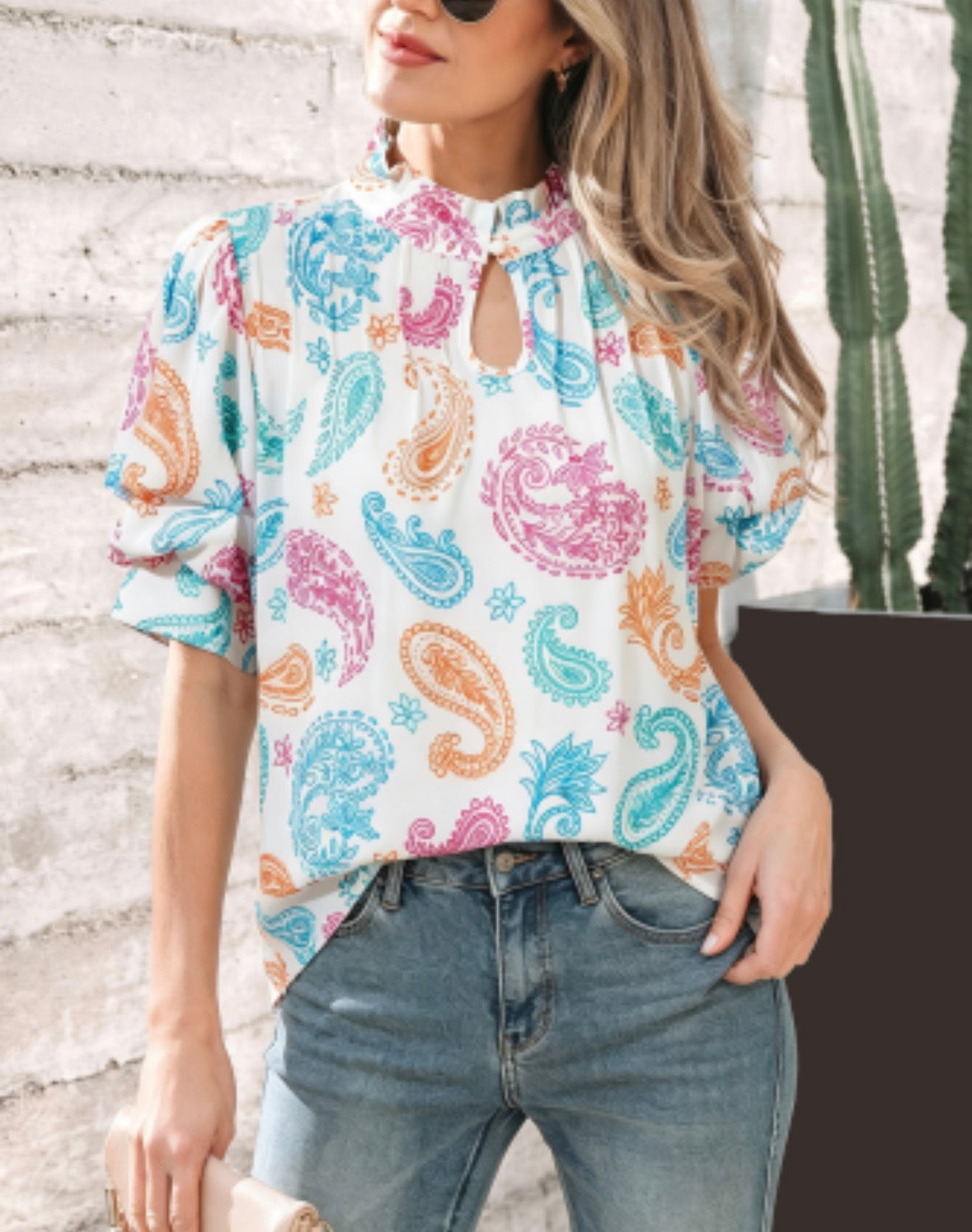 Vibrant Paisley Blouse