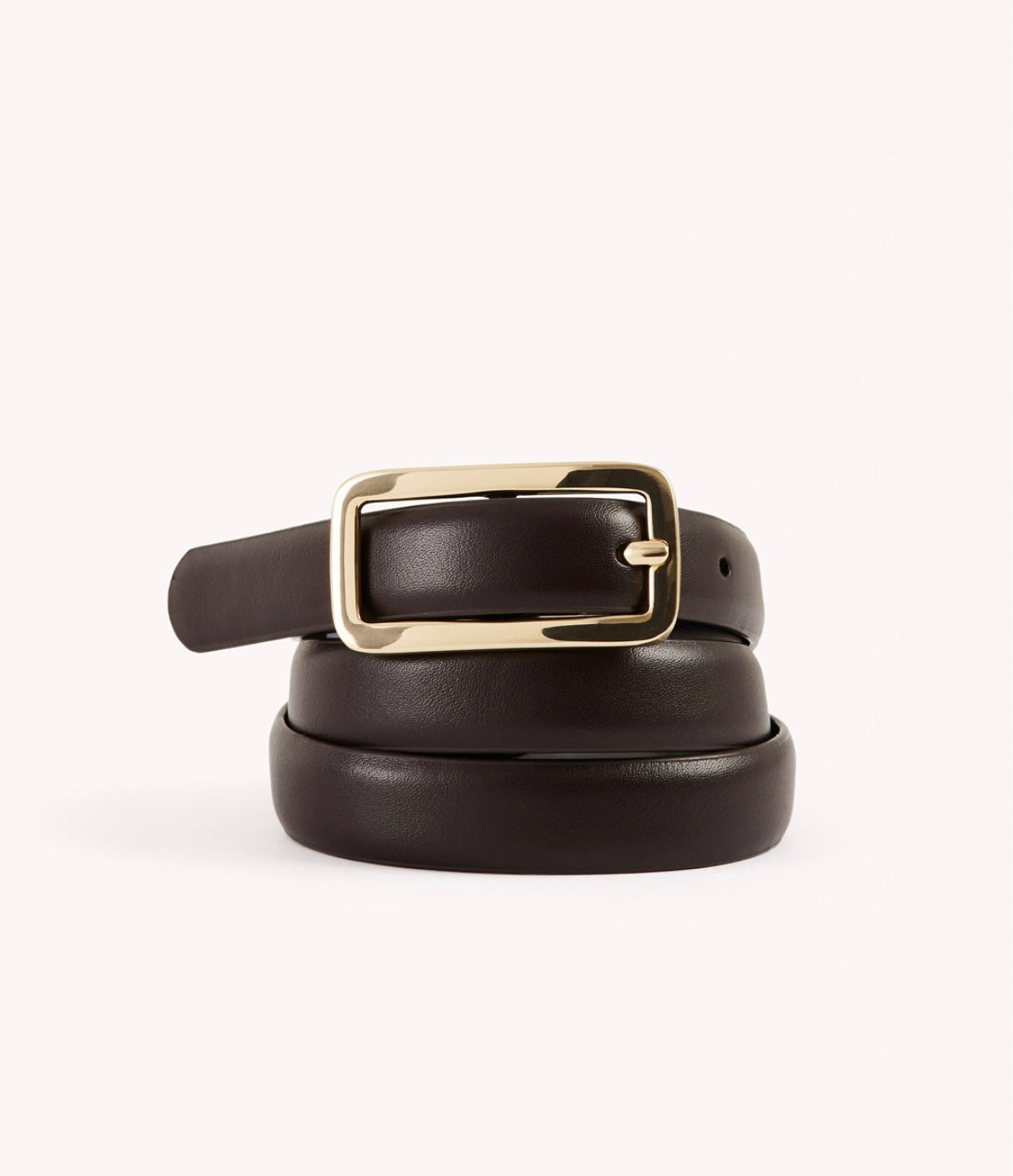 Skinny Chocolate Brown Belt