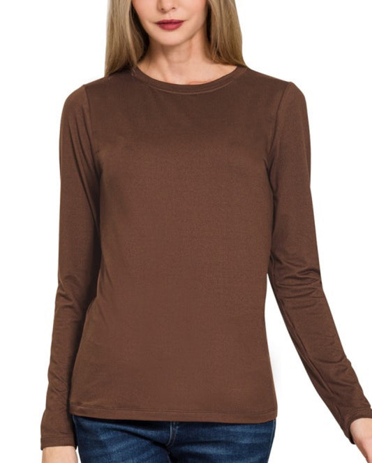 Microfiber Long Sleeve Brown