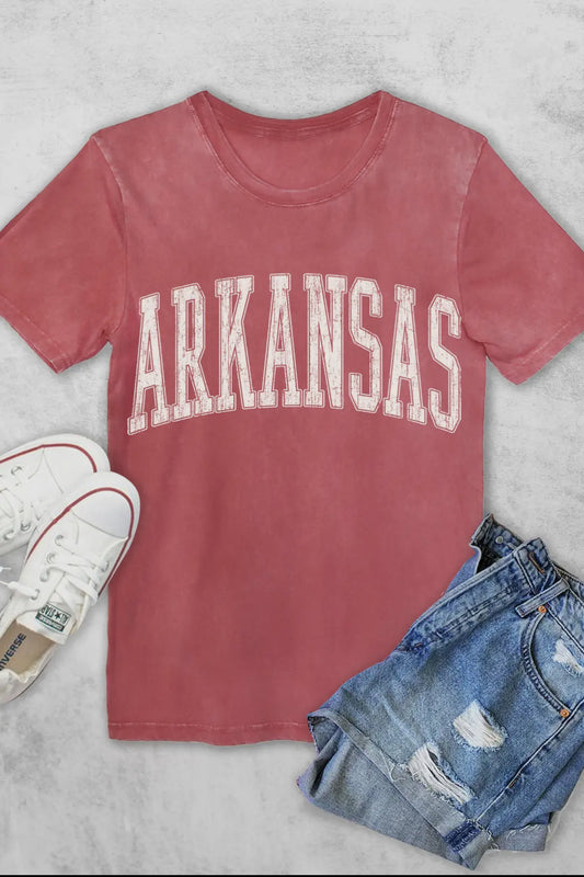 Arkansas Vintage Red Tee