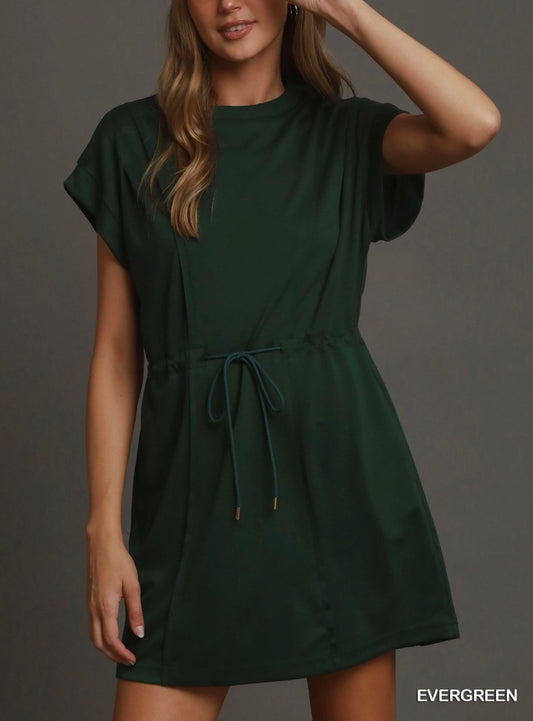 Luxe knit Short Sleeve Mini Dress