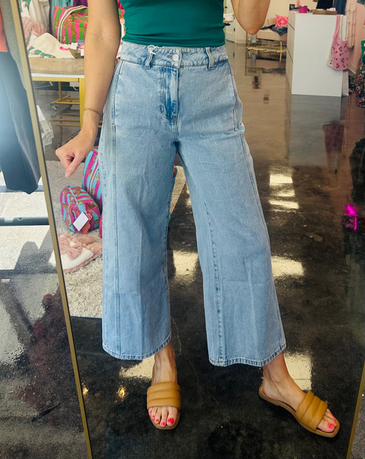 Dear John Audrey Wide Leg Crop Seam