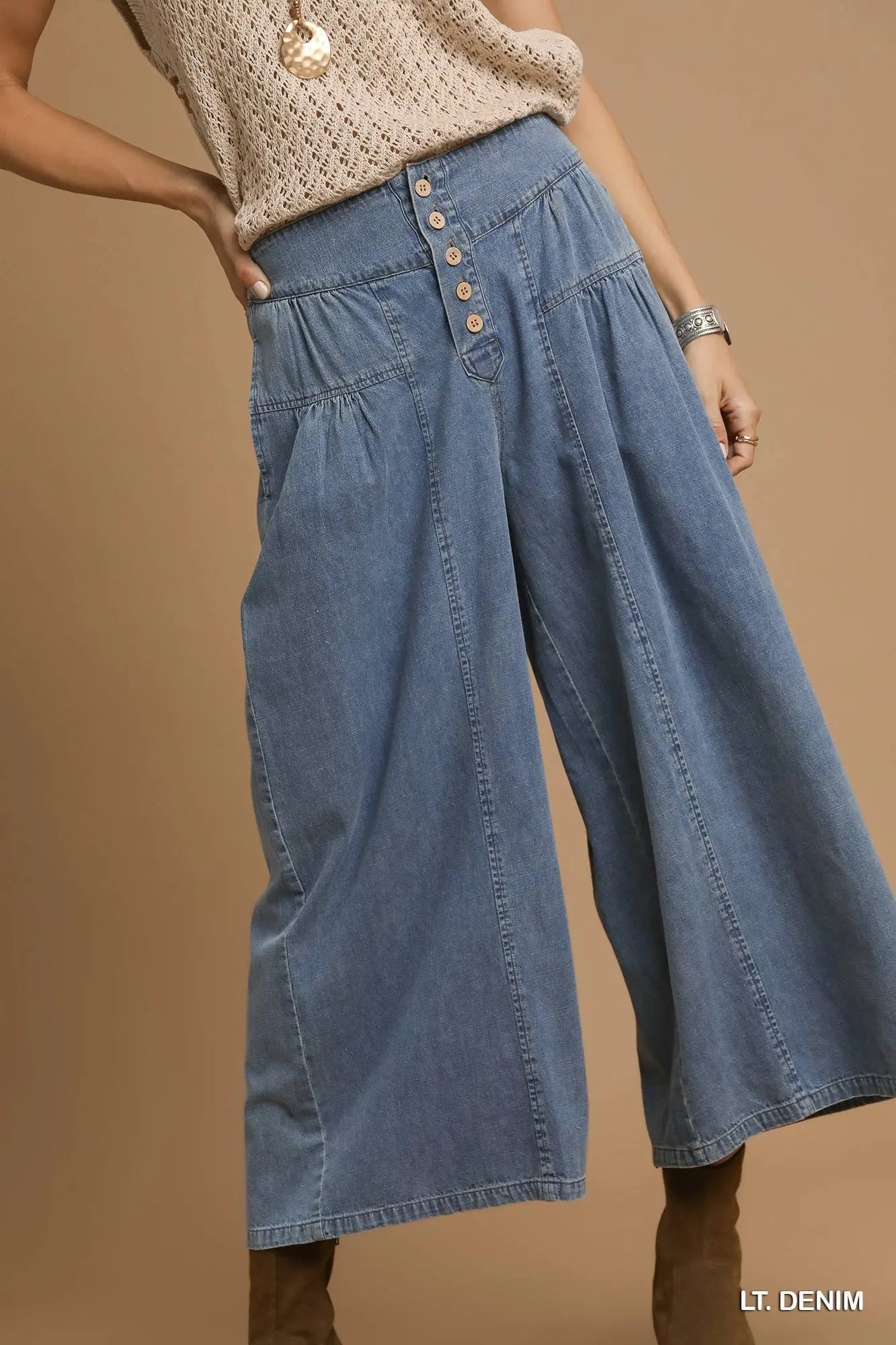 Light Denim Wide Leg