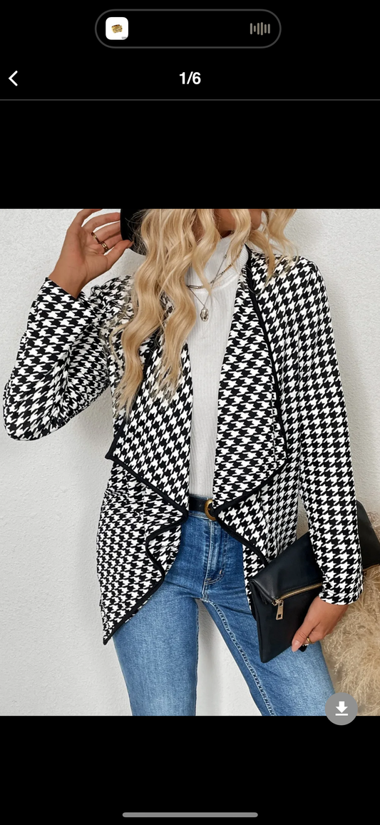 Houndstooth Lightweight Jacket