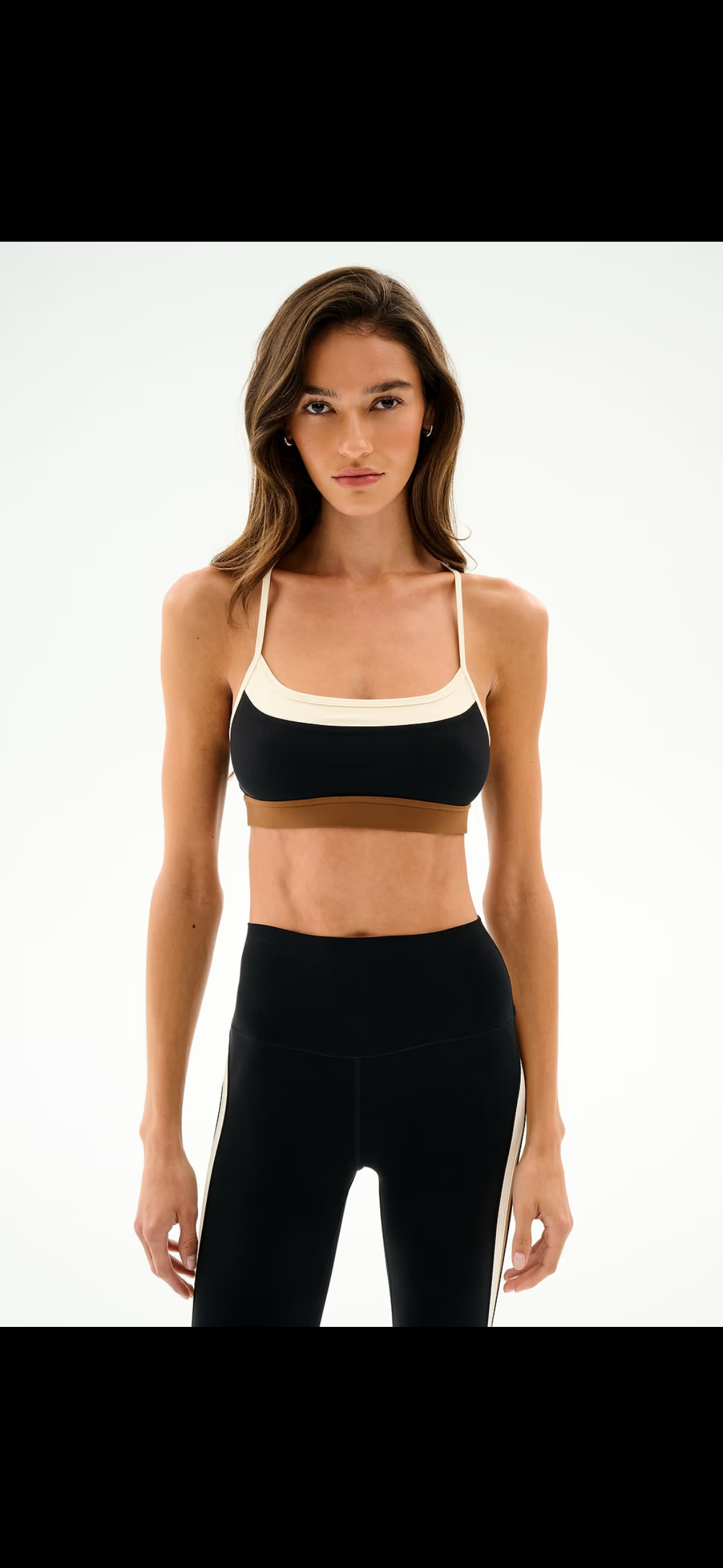 Splits 59 Black/Cream Sports Bra