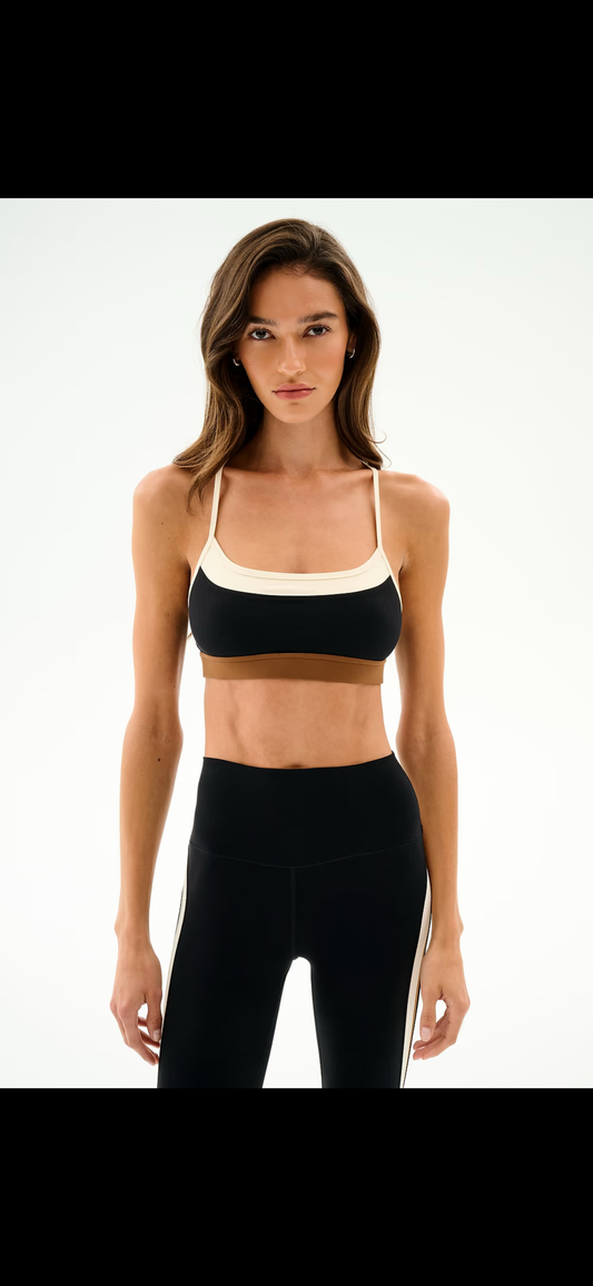 Splits 59 Black/Cream Sports Bra