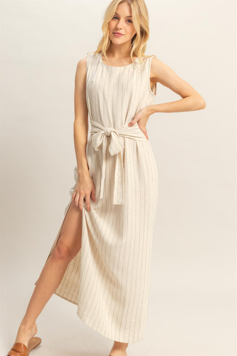 Linen Side Slit Maxi