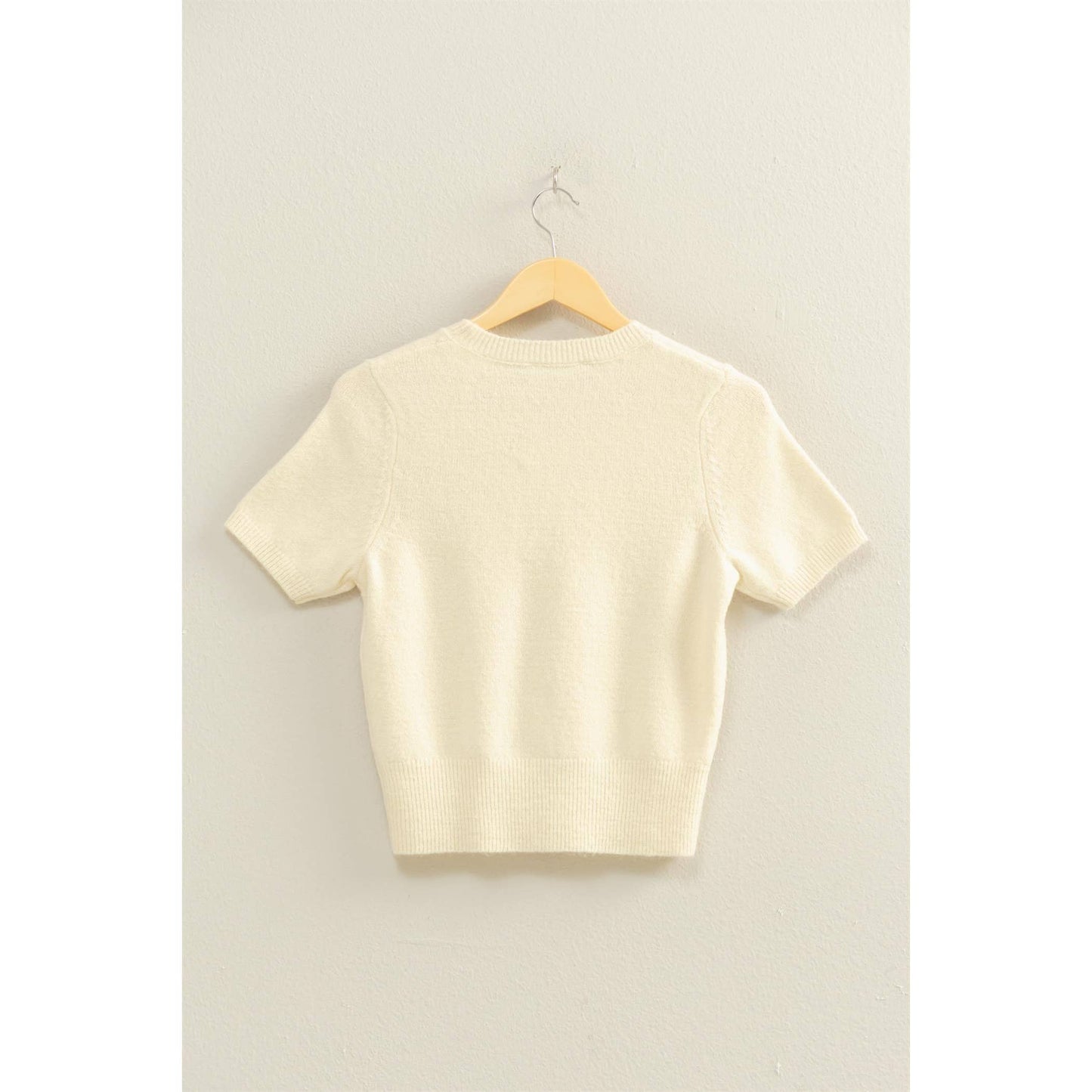 Short Sleeve Sweater Top