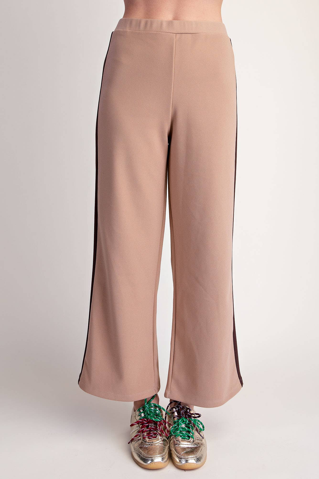Everyday Pull-On Contrast Pants