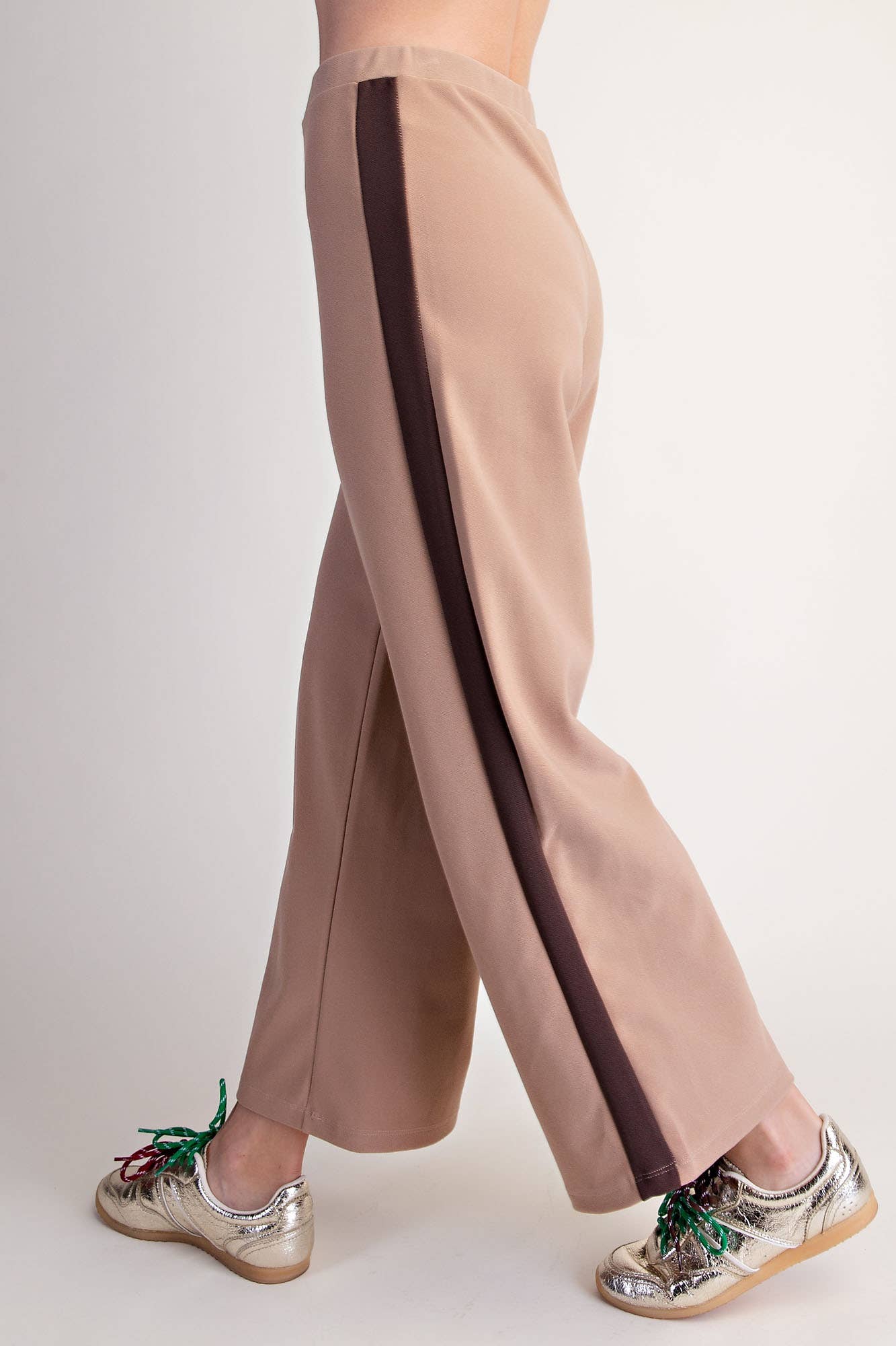 Everyday Pull-On Contrast Pants