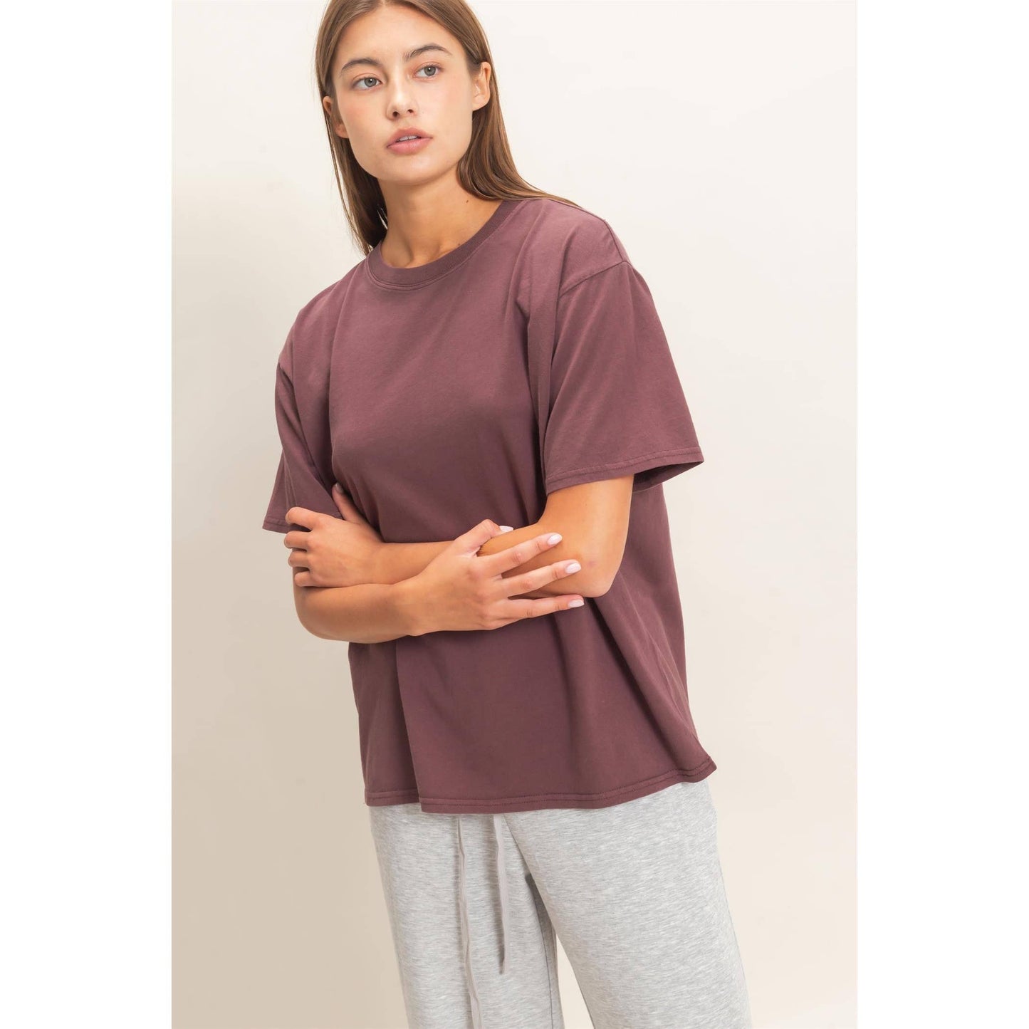 Crew Neck Pigment Dye T-Shirt