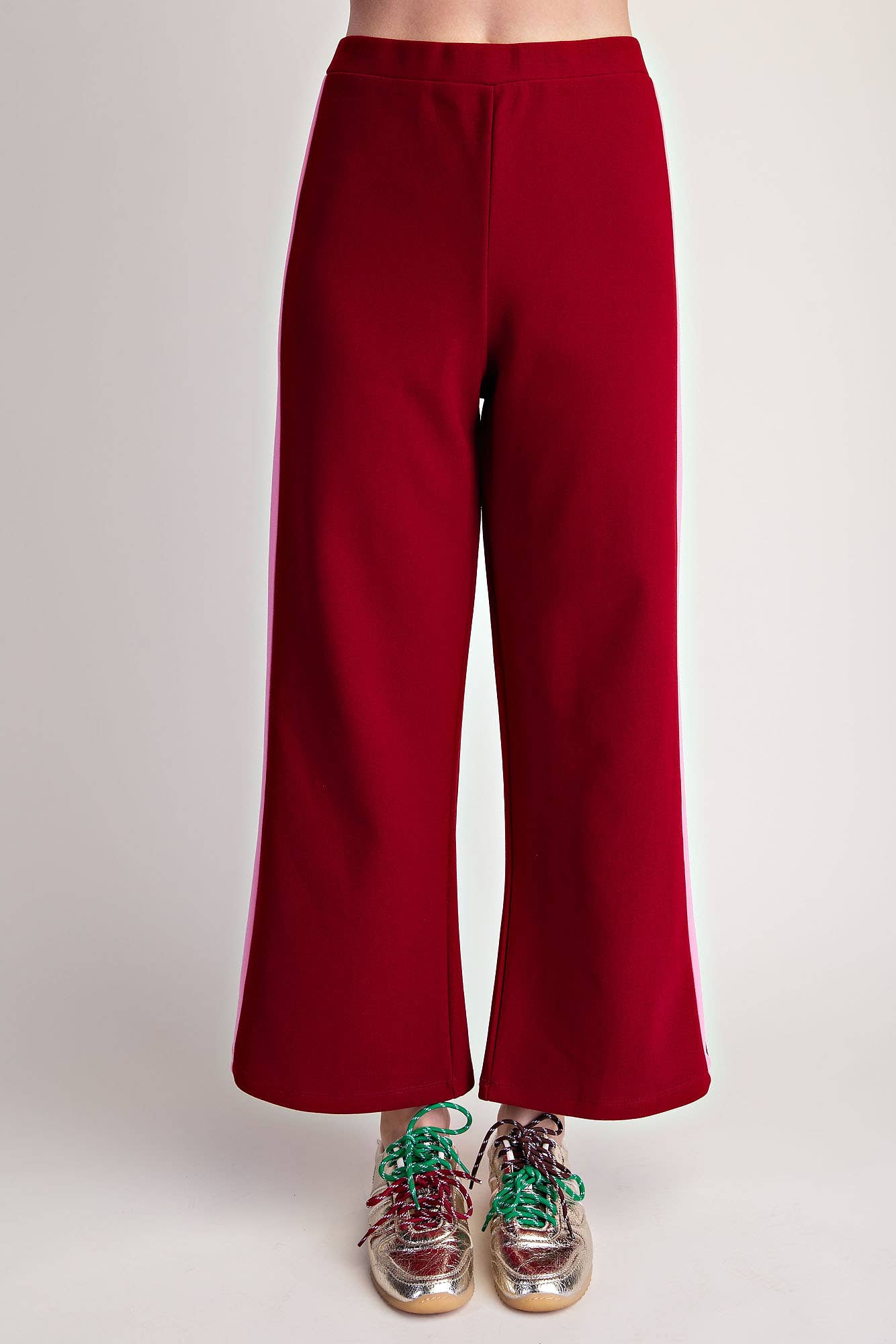 Everyday Pull-On Contrast Pants