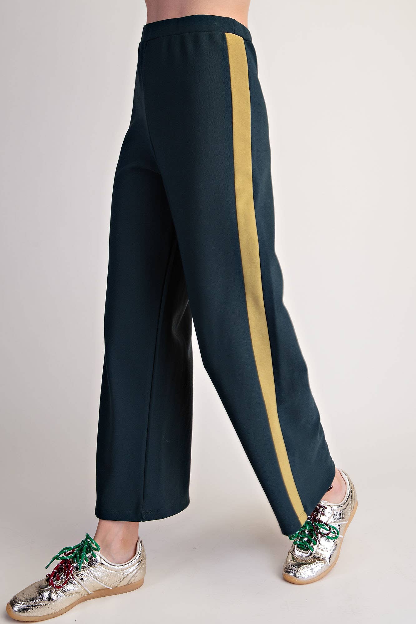Everyday Pull-On Contrast Pants